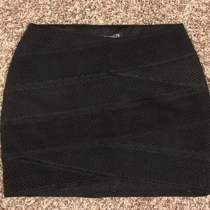 Black bandage skirt